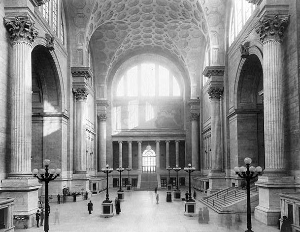 The Waiting Room at old Pennsylvania Station, designed by Charles McKim and William Richardson